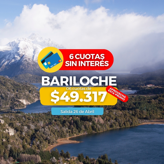 06 cuotas sin inters 📣 Especial: Bariloche 🏔️☀️